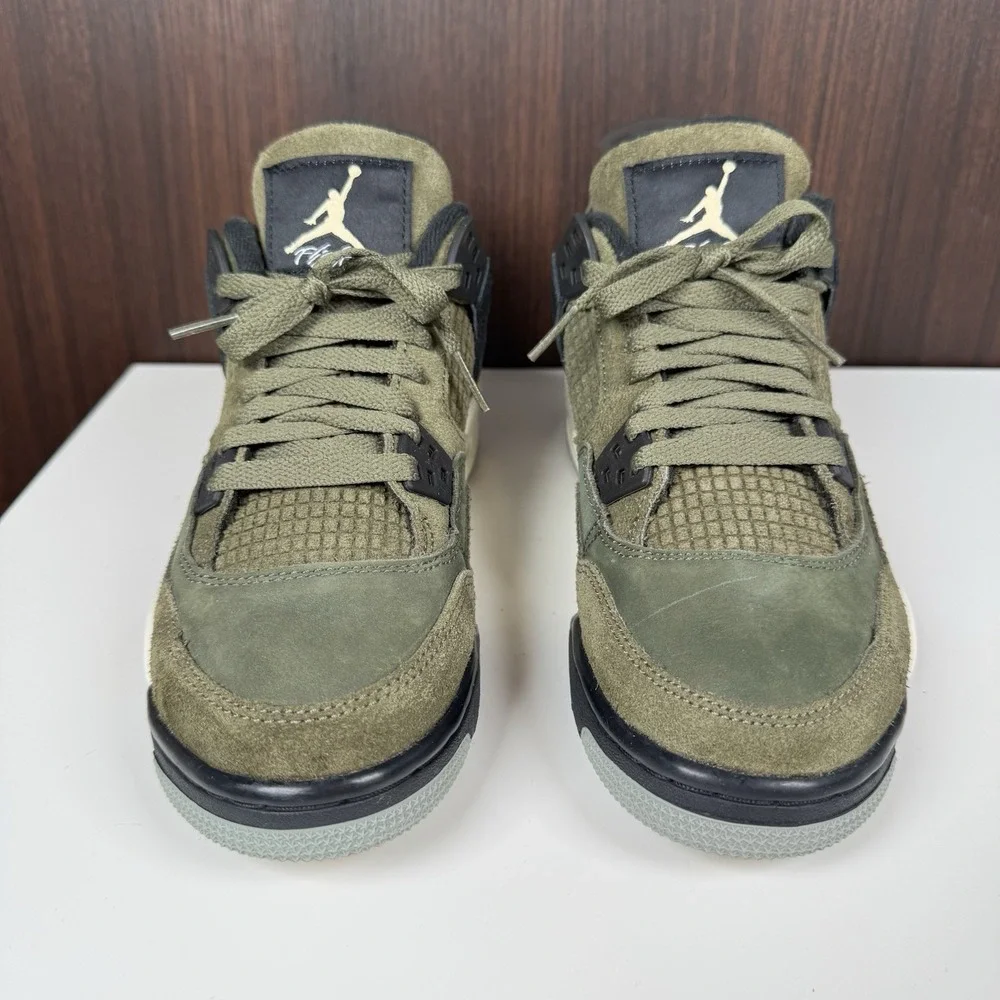 Jordan 4 Retro SE Craft Medium Olive GS FB9928-200 Kids Size 5Y Sneakers